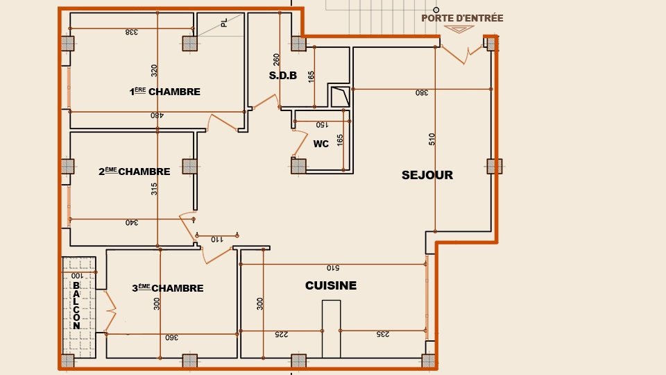 PLAN F4 – 97,80m² (Résidence AL MANDARA)
